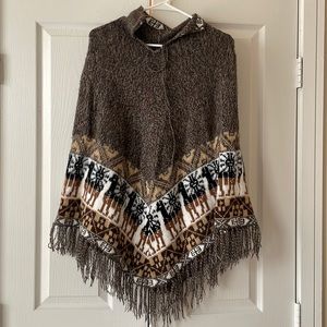 Ecuadorian Aplaca Sweater Poncho